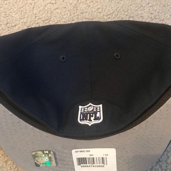 Dallas Cowboys New Era Omaha 59FIFTY Fitted Hat - Navy - Picture 2 of 3